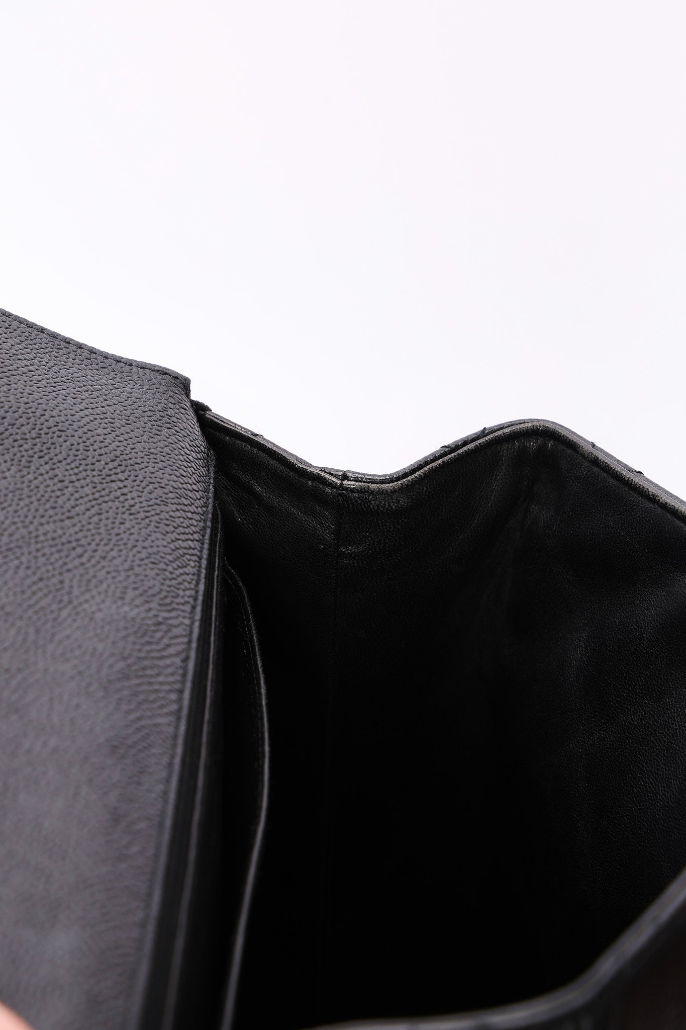 Chanel Kelly Turnlock Top Handle Bag Black Caviar SHW