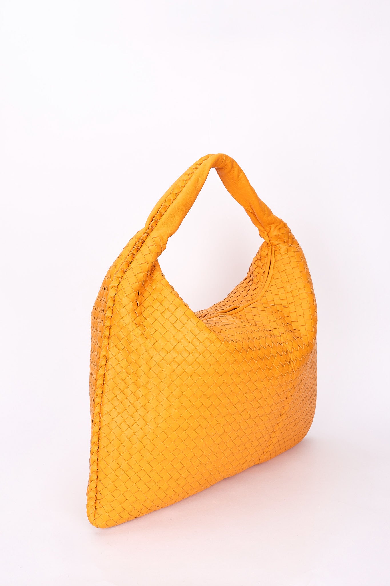 Bottega Veneta XL Intrecciato Hobo Orange