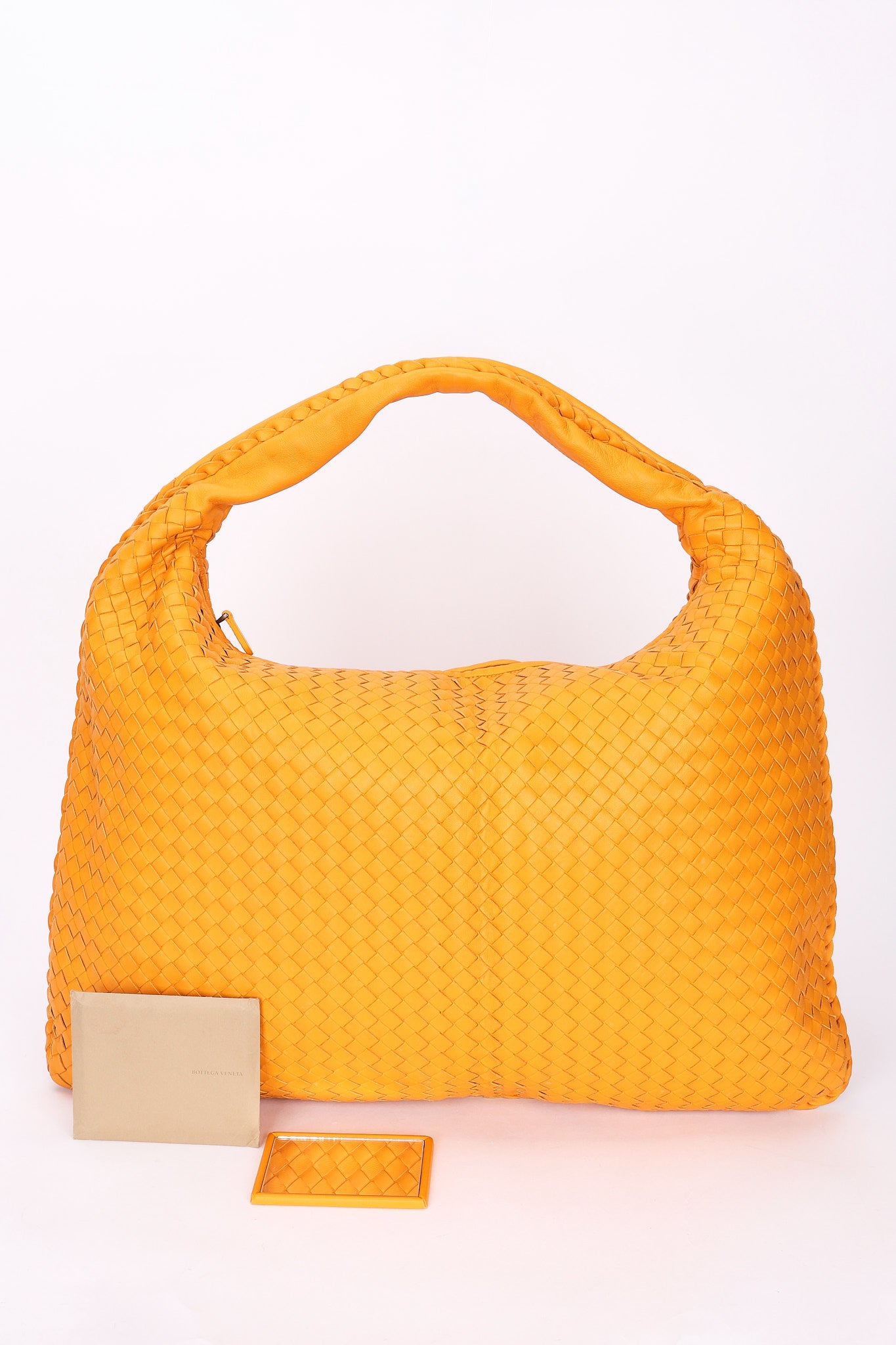 Bottega Veneta XL Intrecciato Hobo Orange