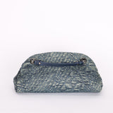 Chanel Just Mademoiselle Denim Camellia Bowler Bag SHW