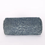 Chanel Just Mademoiselle Denim Camellia Bowler Bag SHW