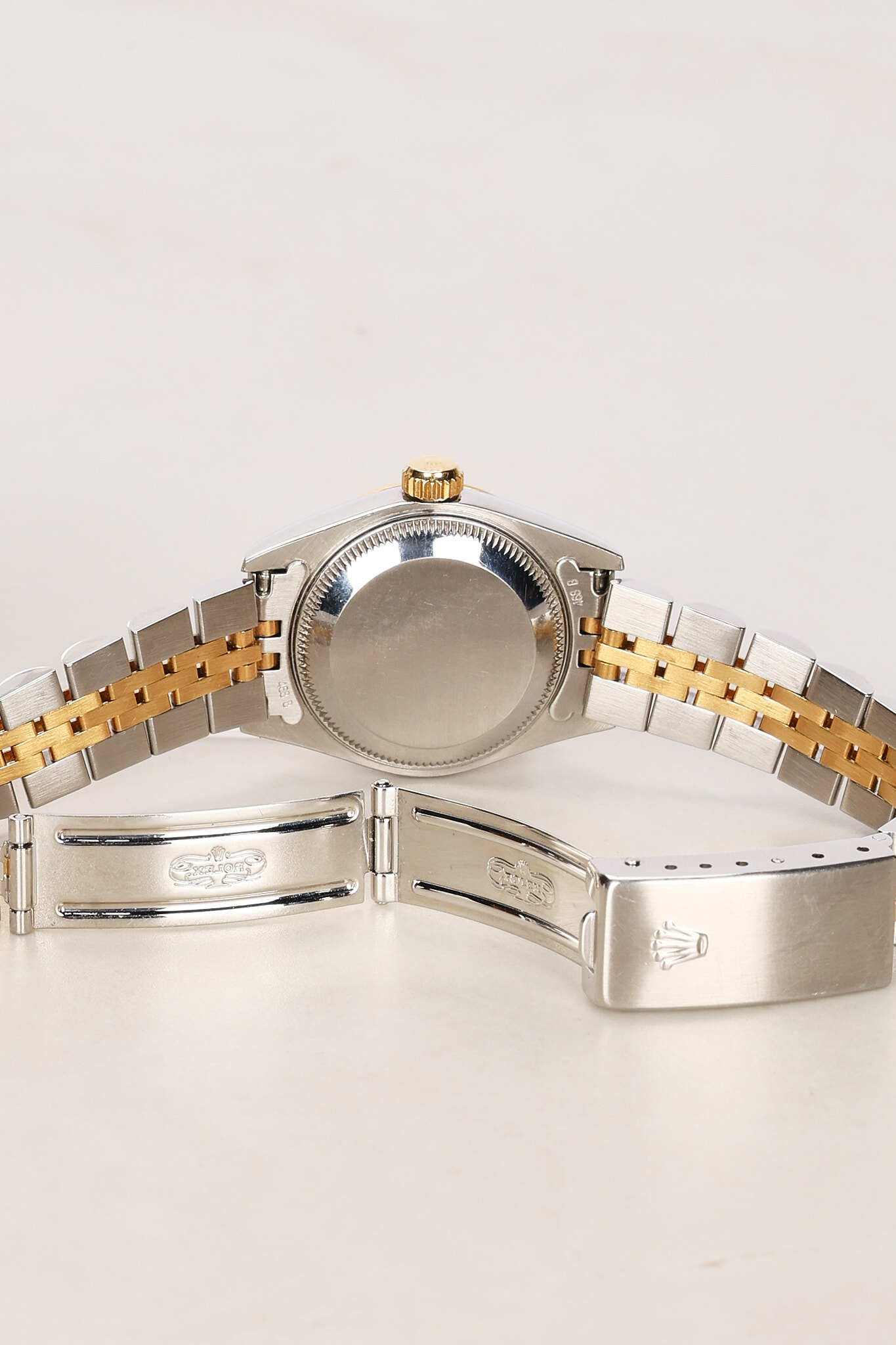 Rolex Datejust Champagne Diamond Dial Fluted Bezel Two-Tone Jubilee Bracelet 26mm