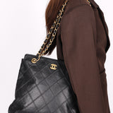 Chanel Shoulder Bag Black Caviar BGHW