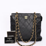 Chanel Shoulder Bag Black Caviar BGHW