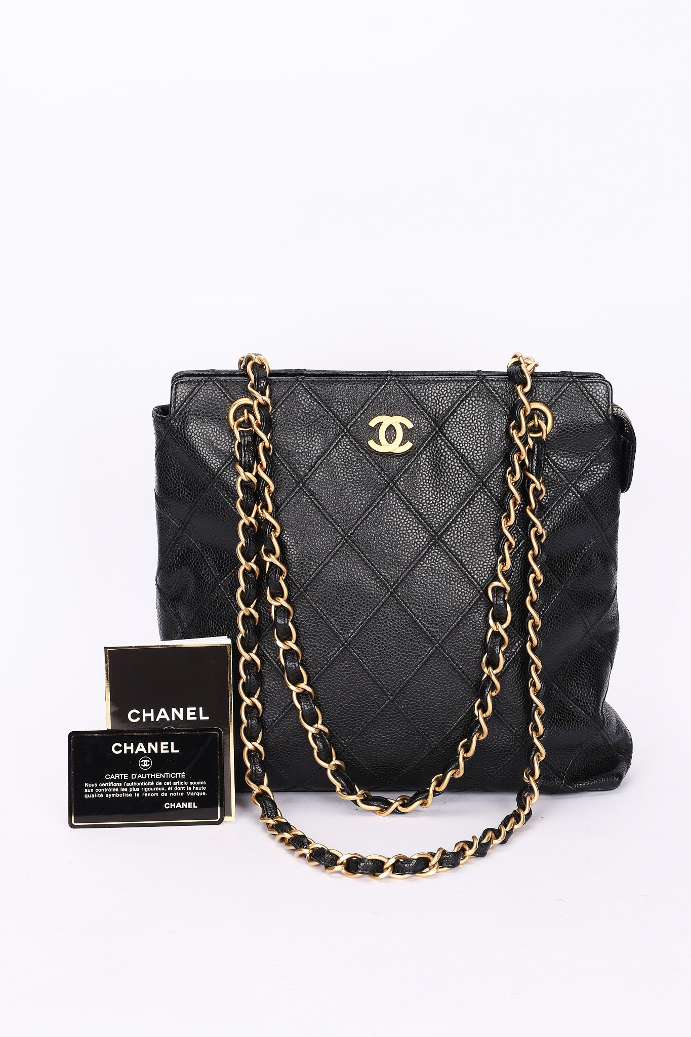 Chanel Shoulder Bag Black Caviar BGHW