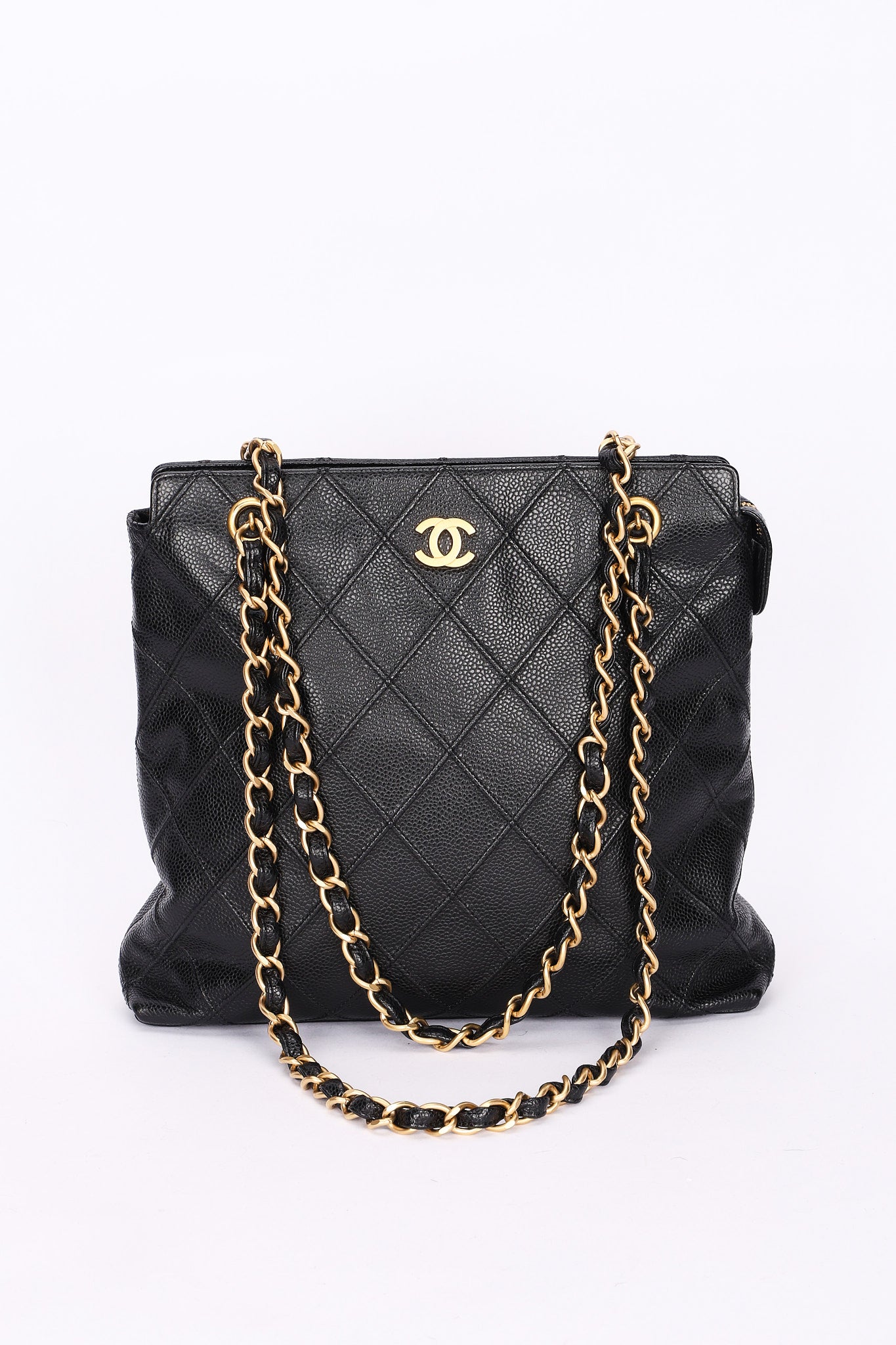 Chanel Shoulder Bag Black Caviar BGHW