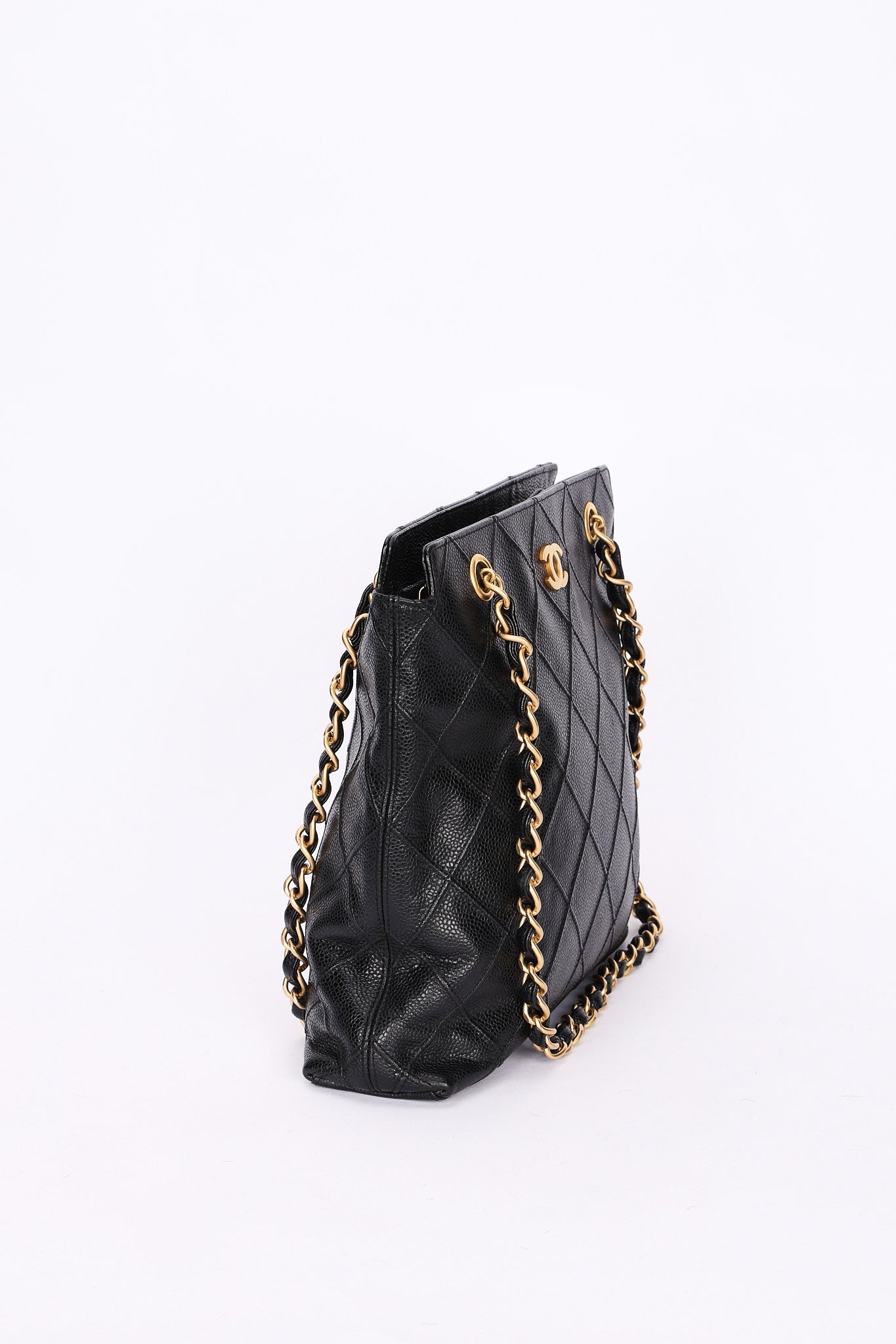 Chanel Shoulder Bag Black Caviar BGHW