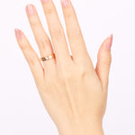 Tiffany & Co 18K Rose Gold and Diamond Band Ring, Size US 4
