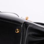 Hermès Kelly 28 Noir Box 1977 GHW