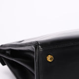 Hermès Kelly 28 Noir Box 1977 GHW