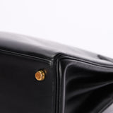 Hermès Kelly 28 Noir Box 1977 GHW
