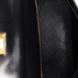 Hermès Kelly 28 Noir Box 1977 GHW