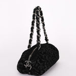 Chanel Jacquard Chain Print Bowling Bag Black (material) SHW