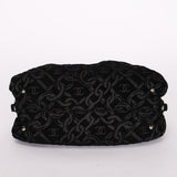Chanel Jacquard Chain Print Bowling Bag Black (material) SHW