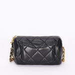 Chanel Mini Barrel Bag with Bijoux Chain Black Lambskin GHW