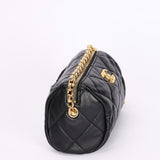 Chanel Mini Barrel Bag with Bijoux Chain Black Lambskin GHW