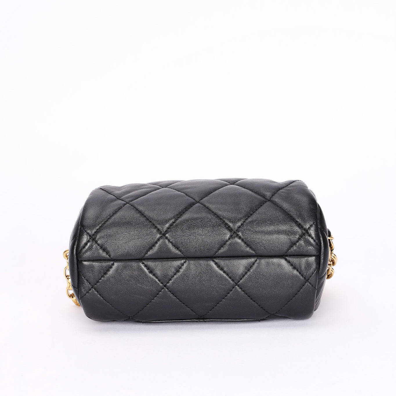 Chanel Mini Barrel Bag with Bijoux Chain Black Lambskin GHW