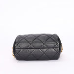Chanel Mini Barrel Bag with Bijoux Chain Black Lambskin GHW