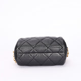 Chanel Mini Barrel Bag with Bijoux Chain Black Lambskin GHW