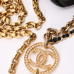 Chanel Mini Barrel Bag with Bijoux Chain Black Lambskin GHW