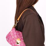Louis Vuitton Monogram Mini Denim Pleaty Bag 2006