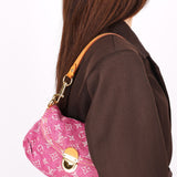Louis Vuitton Monogram Mini Denim Pleaty Bag 2006