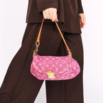 Louis Vuitton Monogram Mini Denim Pleaty Bag 2006