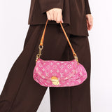 Louis Vuitton Monogram Mini Denim Pleaty Bag 2006