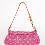 Rare Louis Vuitton Monogram Mini Denim Pink Pleaty Bag 2006
