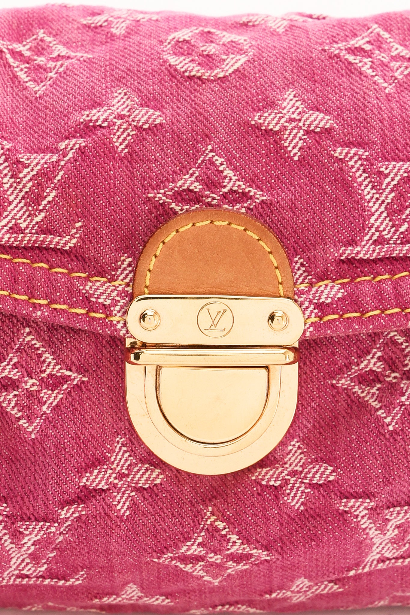 Louis Vuitton Monogram Mini Denim Pleaty Shoulder Bag