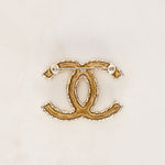 Chanel 2013 Champagne Pearl CC Brooch