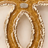 Chanel 2013 Champagne Pearl CC Brooch