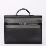 Hermès Kelly Depeches Briefcase Noir Box 2005 PHW