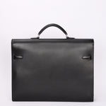 Hermès Kelly Depeches Briefcase Noir Box 2005 PHW