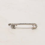 Chanel 2001 Crystal Paper Clip Pin Brooch
