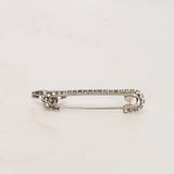 Chanel 2001 Crystal Paper Clip Pin Brooch