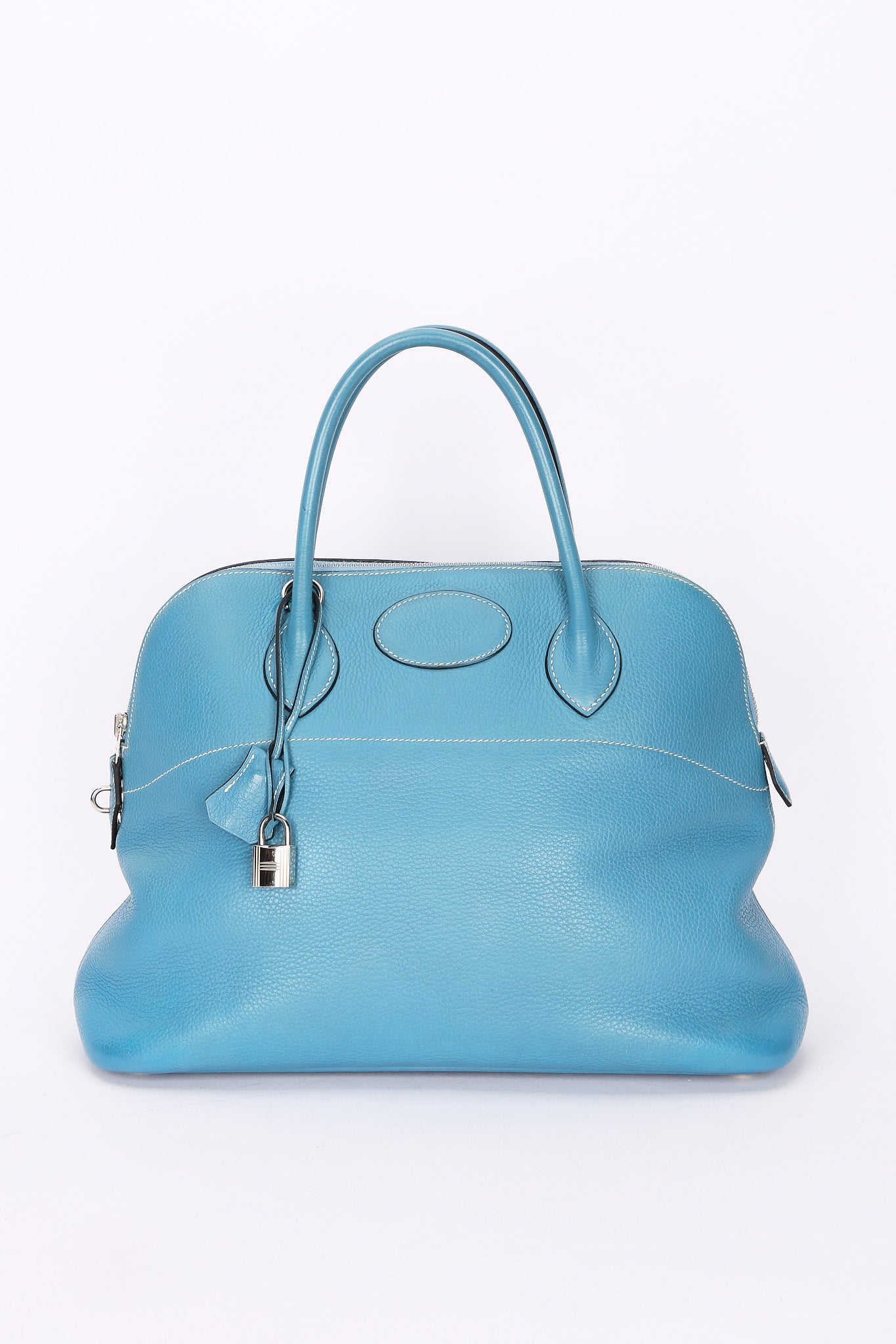 Hermès Bolide 35 Bleu Jean Clemence 2002 PHW