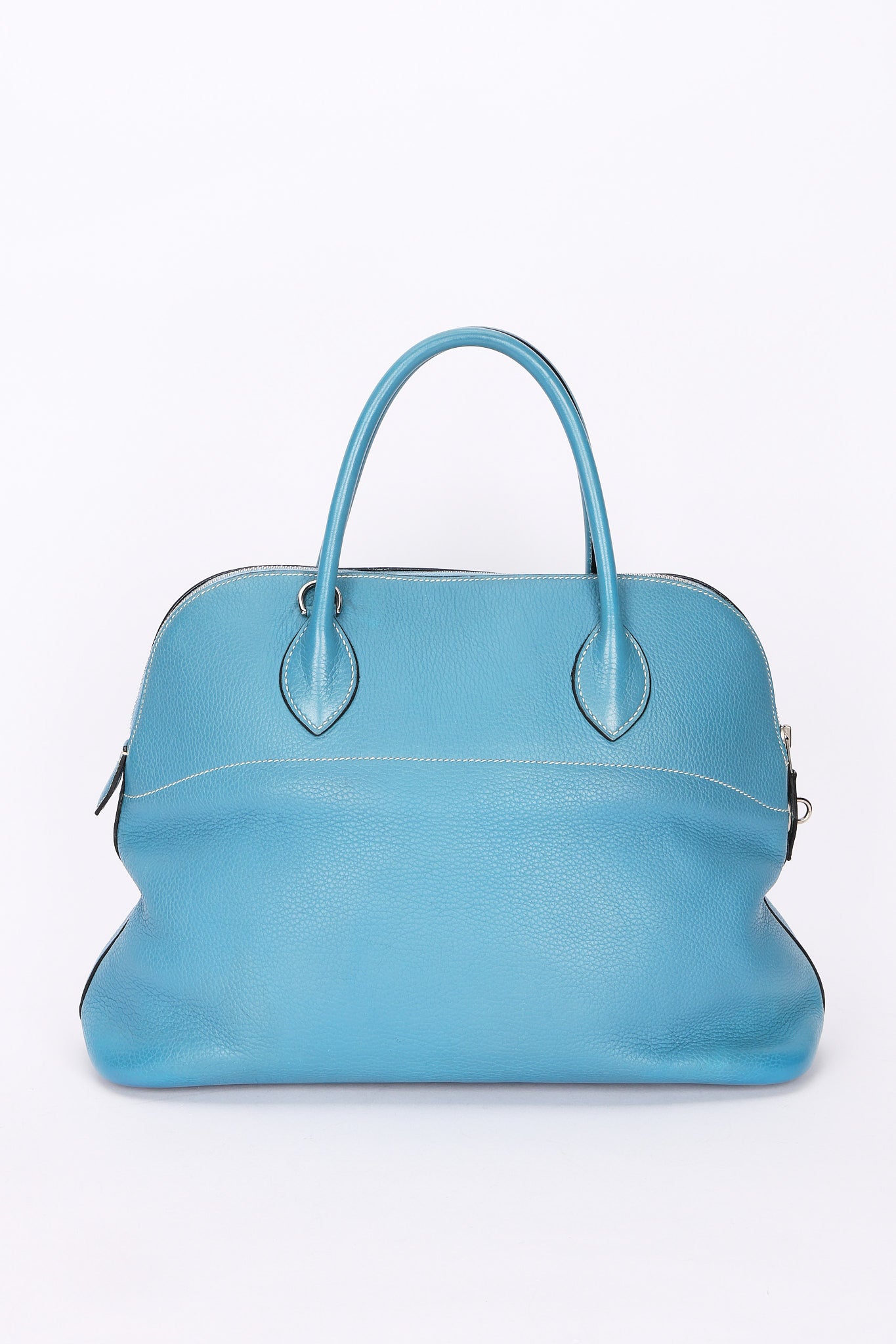 Hermès Bolide 35 Bleu Jean Clemence 2002 PHW