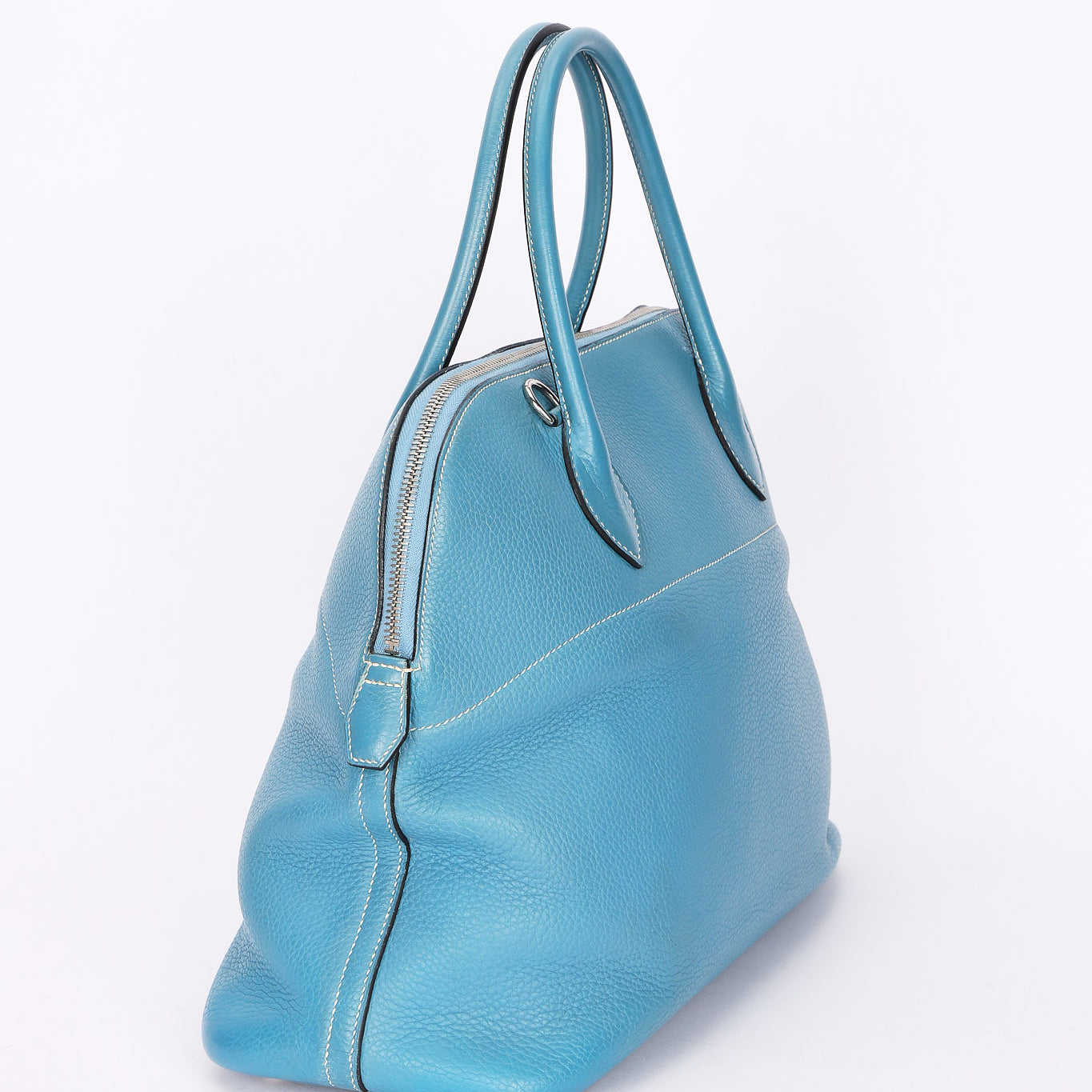 Hermès Bolide 35 Bleu Jean Clemence 2002 PHW