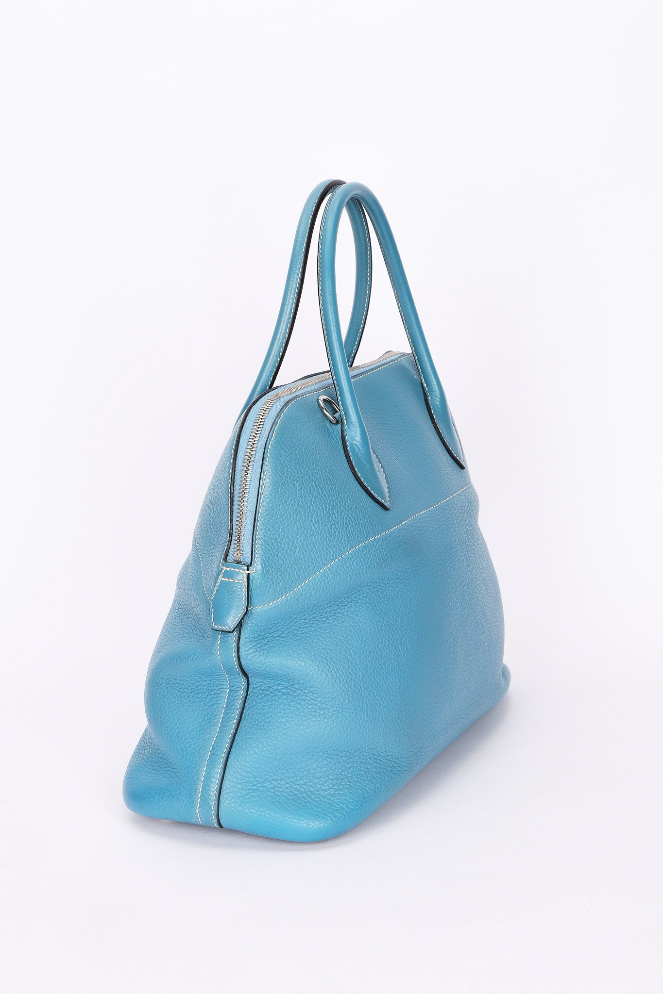 Hermès Bolide 35 Bleu Jean Clemence 2002 PHW