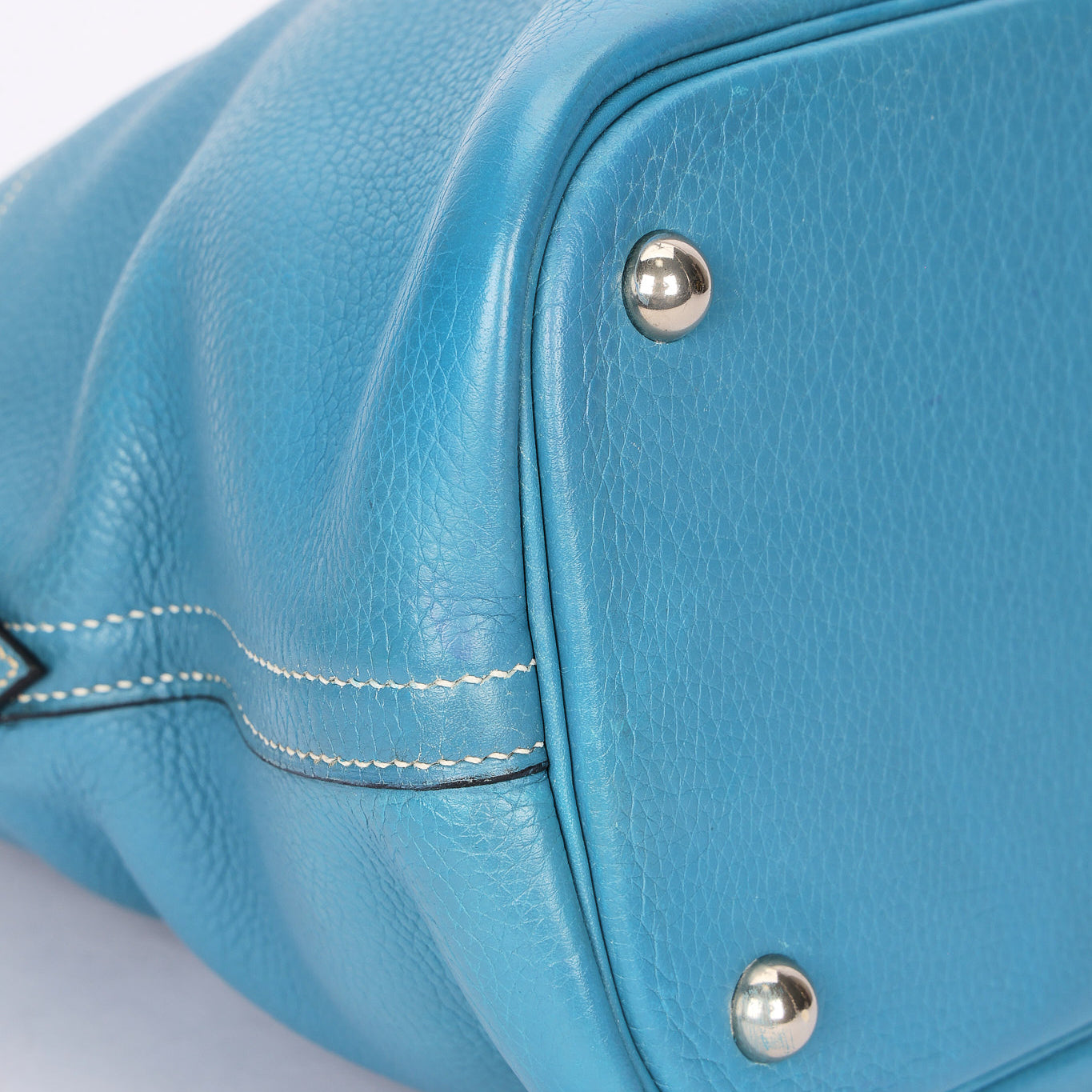 Hermès Bolide 35 Bleu Jean Clemence 2002 PHW