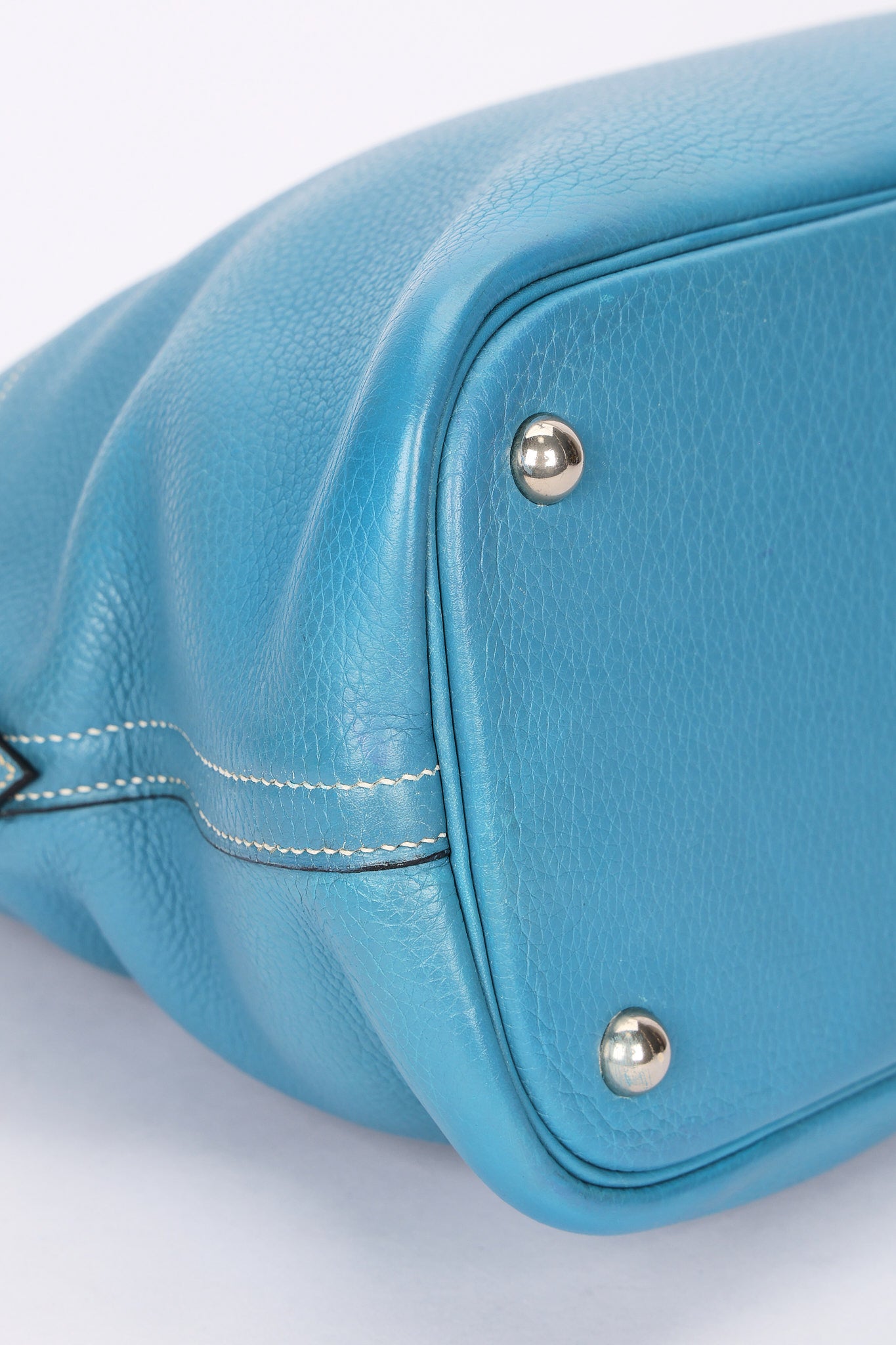 Hermès Bolide 35 Bleu Jean Clemence 2002 PHW