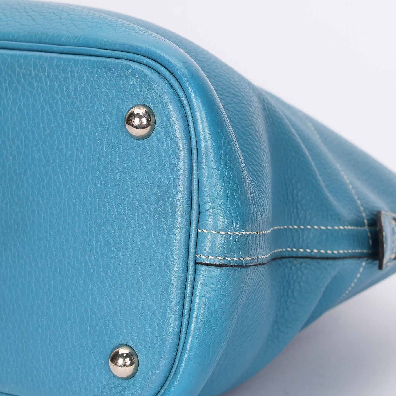 Hermès Bolide 35 Bleu Jean Clemence 2002 PHW