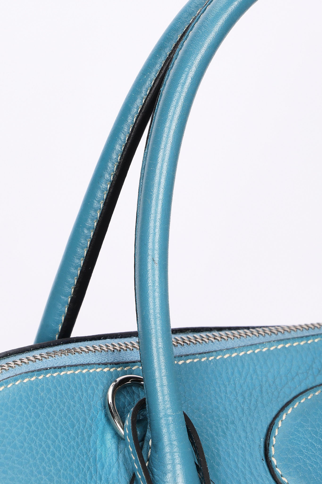 Hermès Bolide 35 Bleu Jean Clemence 2002 PHW