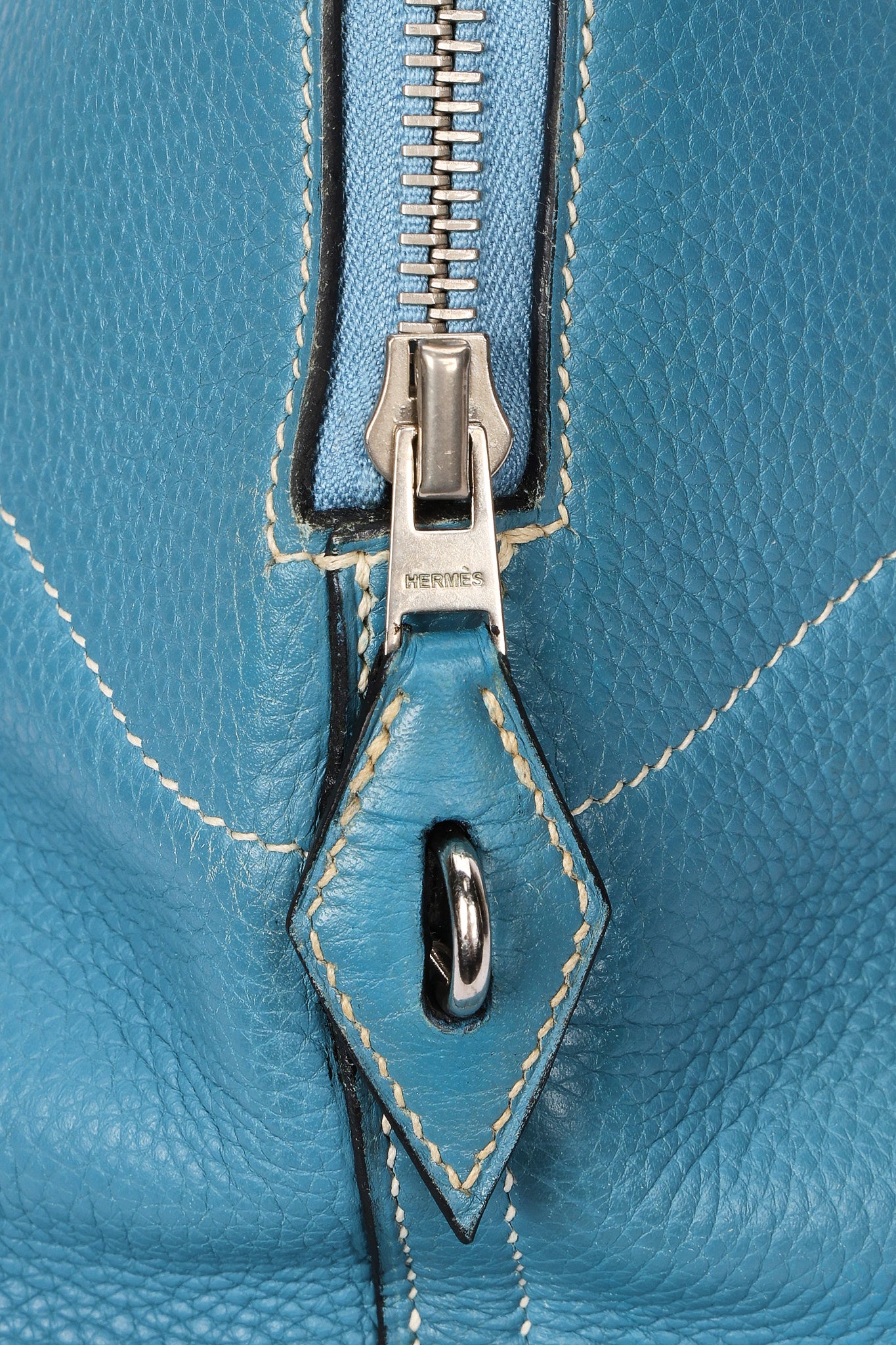 Hermès Bolide 35 Bleu Jean Clemence 2002 PHW