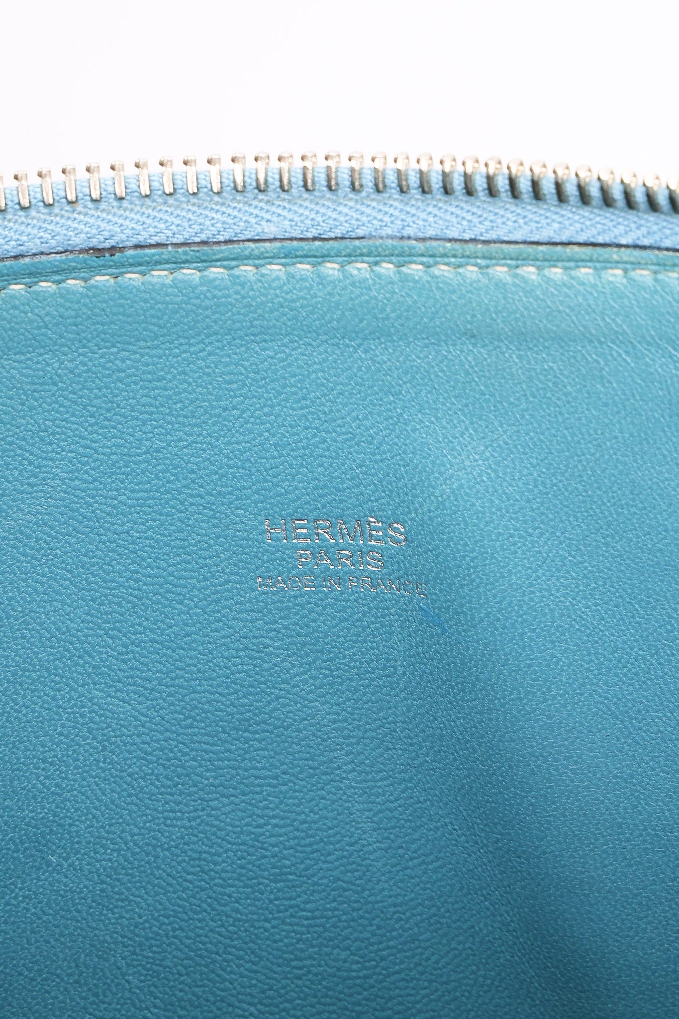 Hermès Bolide 35 Bleu Jean Clemence 2002 PHW
