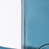Hermès Bolide 35 Bleu Jean Clemence 2002 PHW