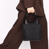 Prada Logo Nylon Top Handle Bag