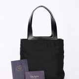 Prada Logo Nylon Top Handle Bag