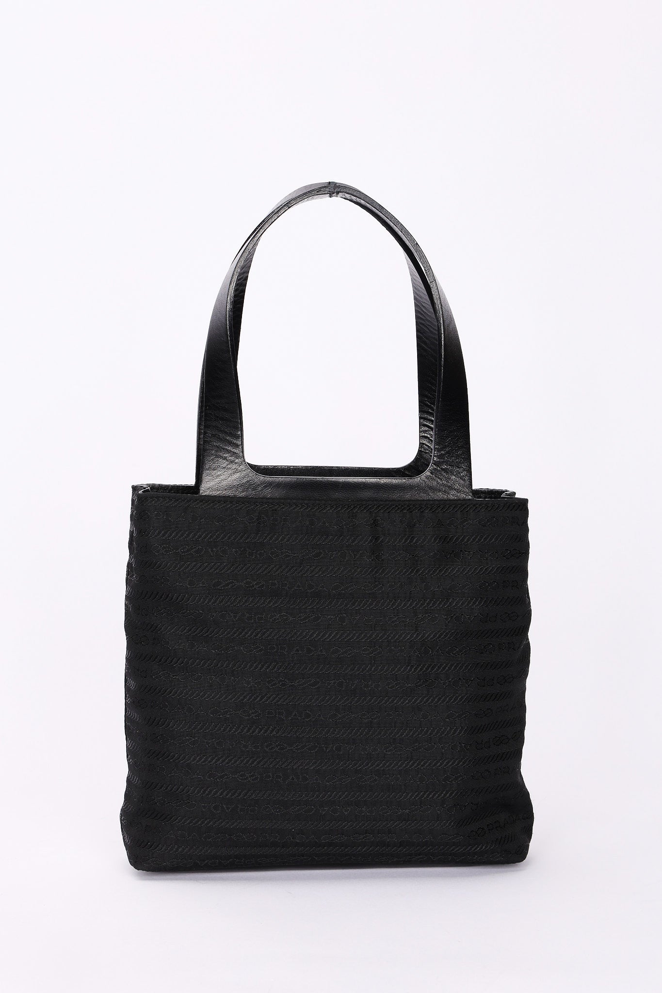 Prada Logo Nylon Top Handle Bag